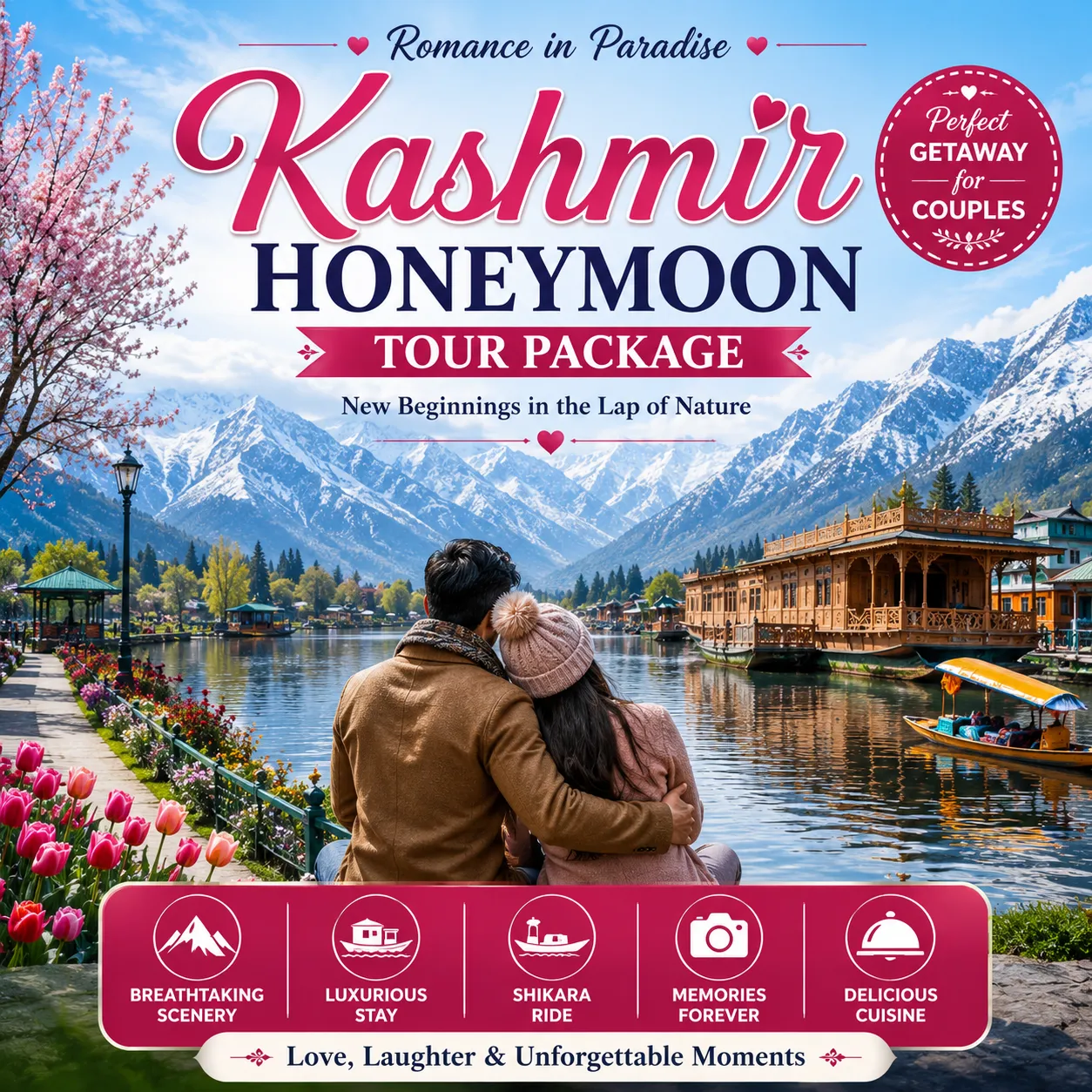Kashmir Honeymoon Tour Package
